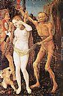 Hans Baldung Famous Paintings - Three Ages of the Woman and the Death